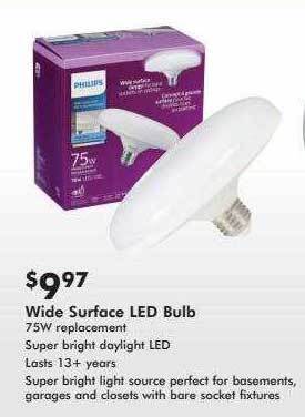 Valu Home Centers Philips wide surface led bulb offer