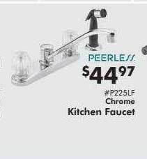 Valu Home Centers Chrome kitchen faucet peerless offer