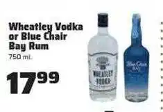 County Market Wheatley vodka or blue chair bay rum offer