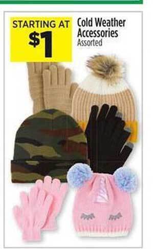 Dollar General Cold weather accessories offer