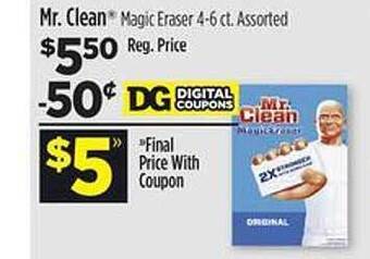 Dollar General Mr. clean magic eraser offer