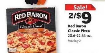 Family Dollar Red baron classic pizza offer