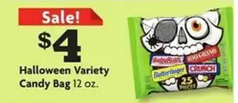 Family Dollar Halloween variety candy bag offer