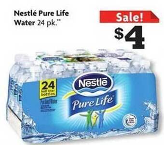 Family Dollar Nestlé pure life water offer
