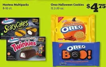 Family Dollar Hostess multipacks or oreo halloween cookies offer