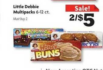 Family Dollar Little debbie multipacks offer