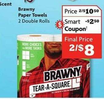 Family Dollar Brawny paper towels offer