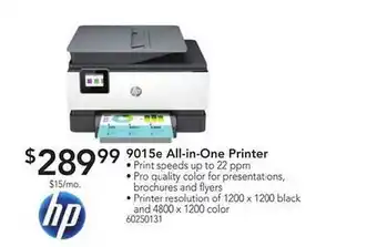 Nebraska Furniture Mart Hp 9015e all-in-one printer offer