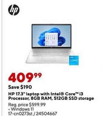 Staples Hp 17.3 offer