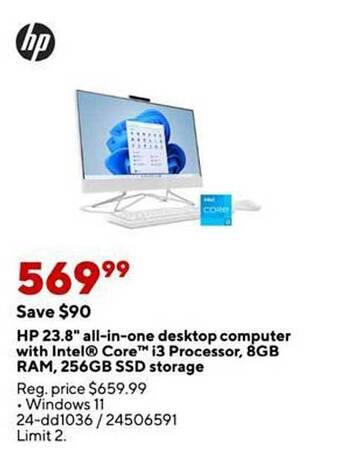 Staples Hp 23.8 offer