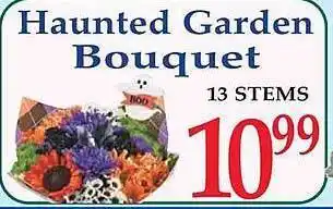 Market Basket Haunted garden bouquet offer