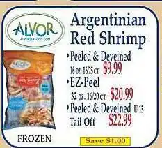Market Basket Argentinian red shrimp offer