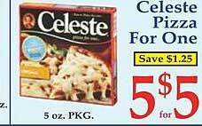 Market Basket Celeste pizza for one offer