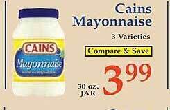Market Basket Cains mayonnaise offer