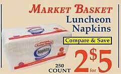 Market Basket Market basket luncheon napkins offer