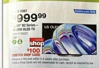 Costco Lg 55 offer