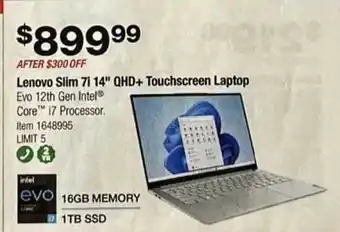 Costco Lenovo slim 7i 14 offer