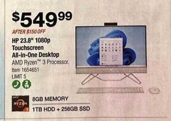 Costco Hp 23.8 offer