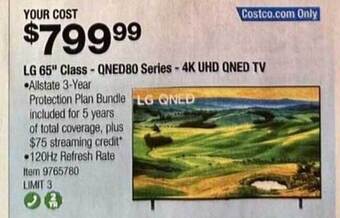 Costco Lg 65 offer