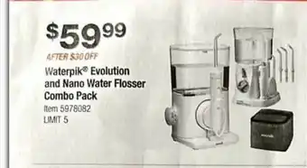 Costco Waterpik evolution and nano water flosser combo pack offer