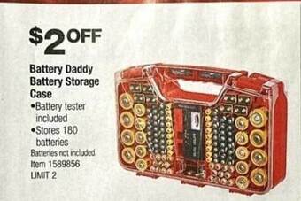 Costco Battery daddy battery storage case offer