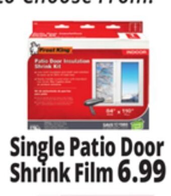 Ocean State Job Lot Single patio door shrink film offer