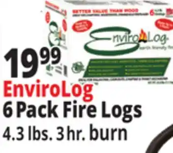 Ocean State Job Lot Envirolog 6pack fire logs offer