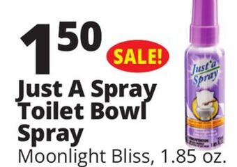 Ocean State Job Lot Just a spray toilet bowl spray offer