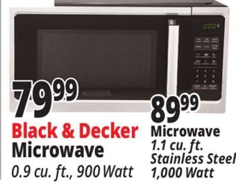 Ocean State Job Lot Black & decker microwave offer