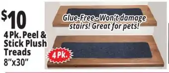 Ocean State Job Lot 4pk. peel & stick plush treads offer