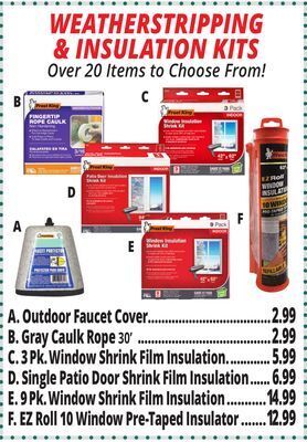 Ocean State Job Lot Weatherstripping & insulation kits offer