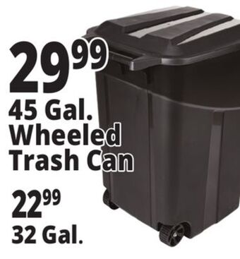 Ocean State Job Lot Wheeled trash can offer