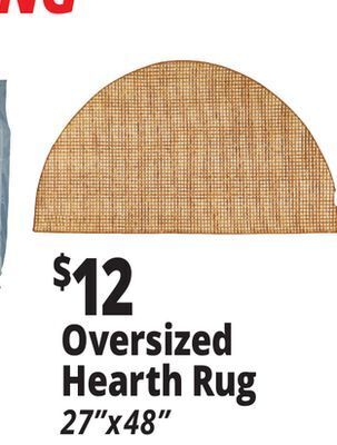 Ocean State Job Lot Oversized hearth rug offer