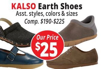 Ocean State Job Lot Kalso earth shoes offer