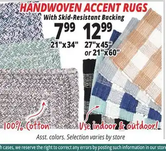 Ocean State Job Lot Handwoven accent rugs offer