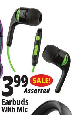 Ocean State Job Lot Earbuds with mic offer