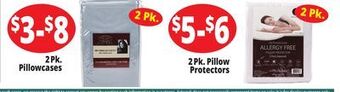 Ocean State Job Lot 2pk. pillowcases, 2pk. pillow protectors offer
