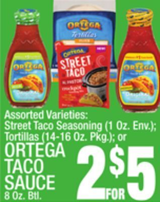C Town Ortega taco sauce 8 oz. btl. offer