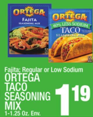 C Town Ortega taco seasoning mix offer