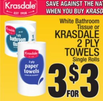 C Town Krasdale 2 ply towels offer