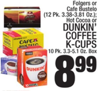 C Town Dunkin' coffee k-cups 10 pk. 3.3-5.1 oz. box offer
