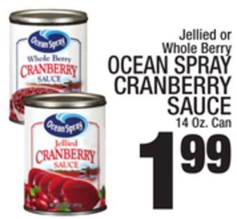 C Town Ocean spray cranberry sauce offer