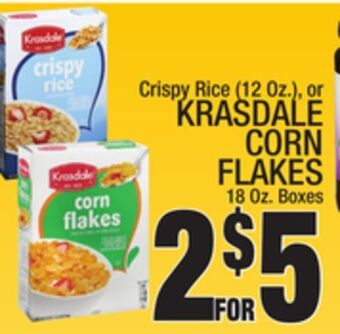 C Town Krasdale corn flakes 18 oz. boxes offer