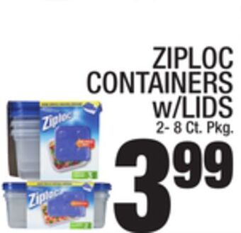 C Town Ziploc containers w/lids offer