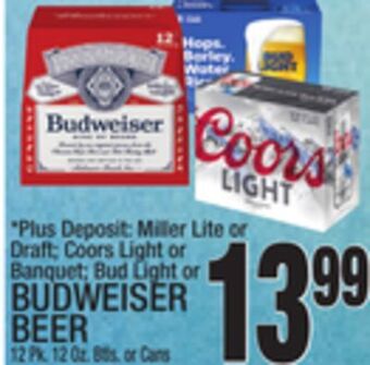 C Town Budweiser beer offer