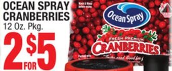 C Town Ocean spray cranberries offer
