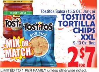 Bravo Supermarkets Tostitos tortilla chips xxl offer