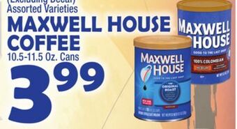 Bravo Supermarkets Maxwell house coffee offer
