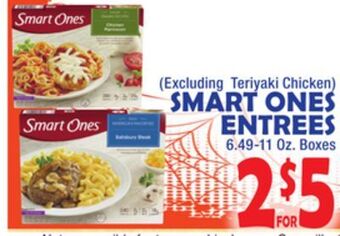 Bravo Supermarkets Smart ones entrees offer