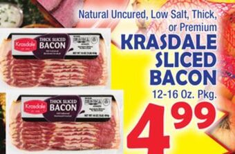 Bravo Supermarkets Krasdale sliced bacon offer